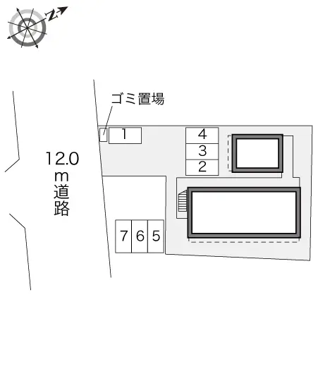 ★手数料０円★松戸市八ケ崎８丁目 月極駐車場